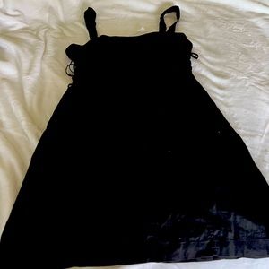 Forever 21 Woven Black Dress  - Size Medium